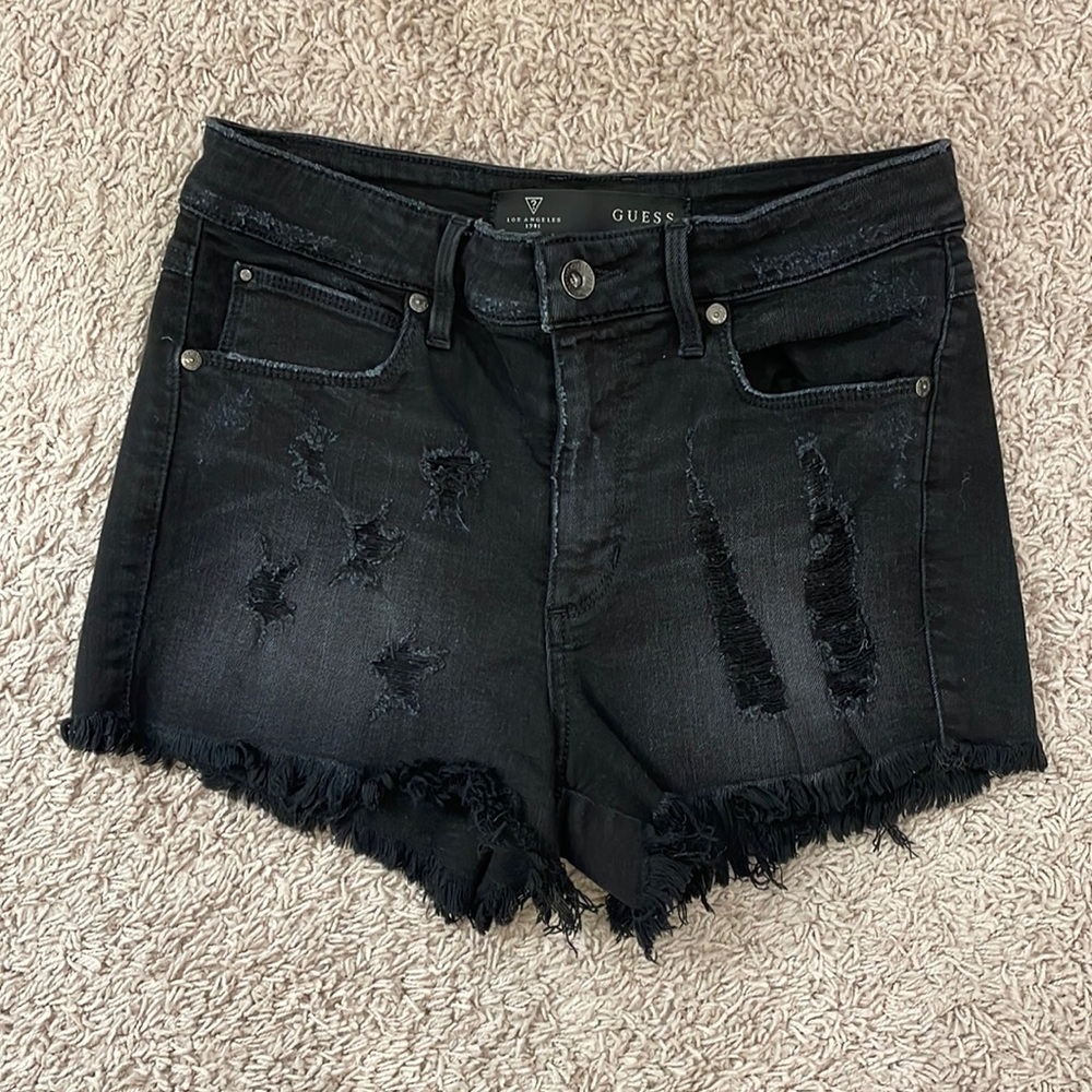 Guess Black Jean Shorts 🖤